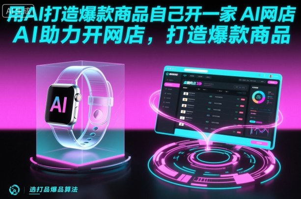 用AI打造爆款商品自己开一家AI网店，AI助力开网店，打造爆款商品-副业项目资源网