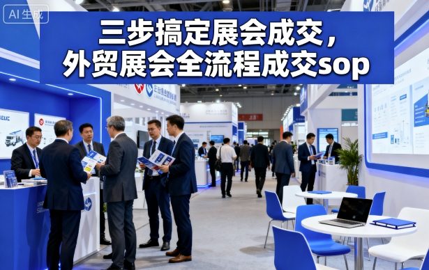 三步搞定展会成交，外贸展会全流程成交sop-副业项目资源网