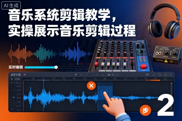 音乐系统剪辑教学，实操展示音乐剪辑过程-副业项目资源网
