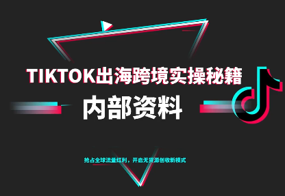 TikTok跨境电商0-1搭建运营(更新10月)-副业项目资源网